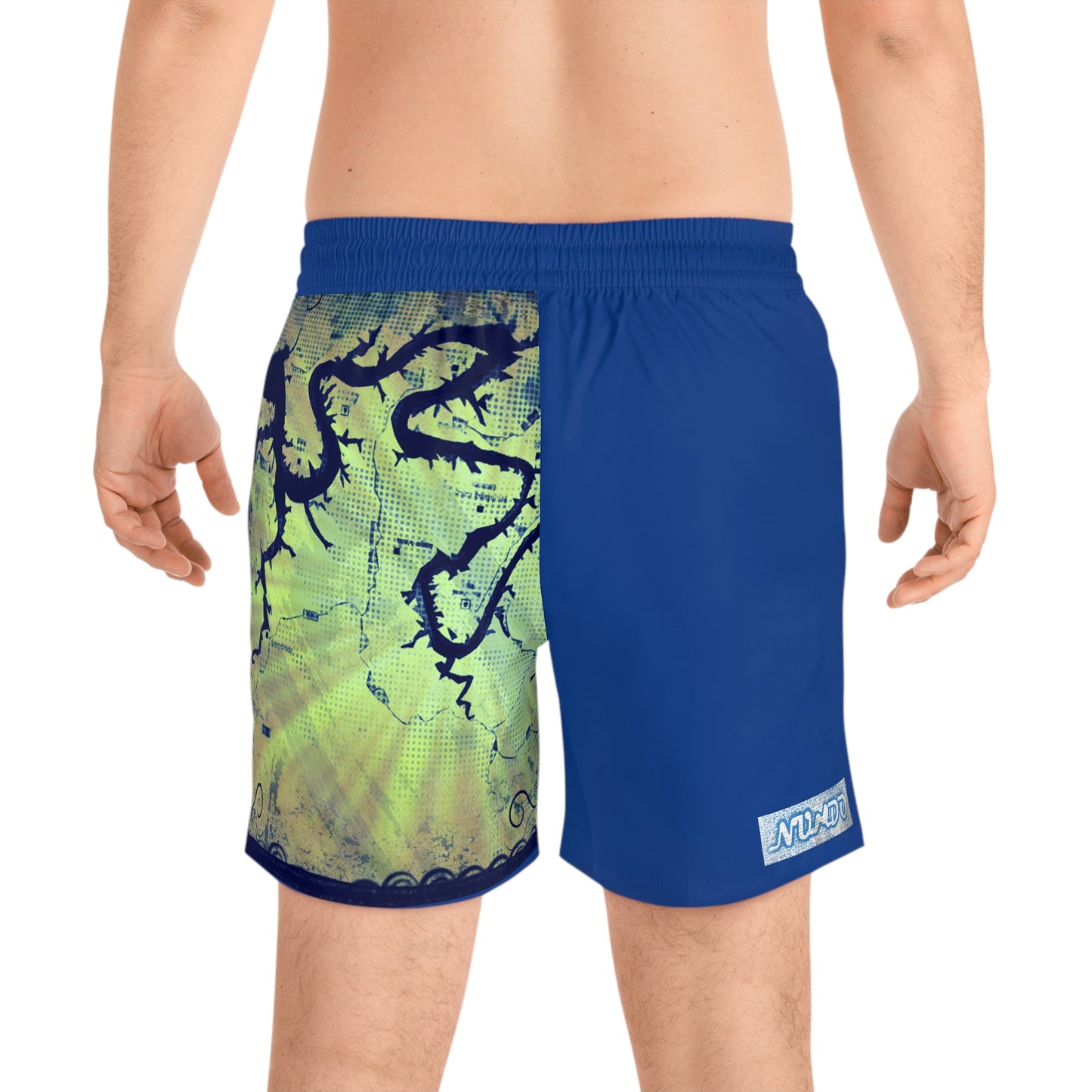 Lake Travis Mid-Length Swim Shorts Blue