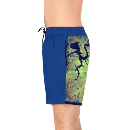 Lake Travis Mid-Length Swim Shorts Blue