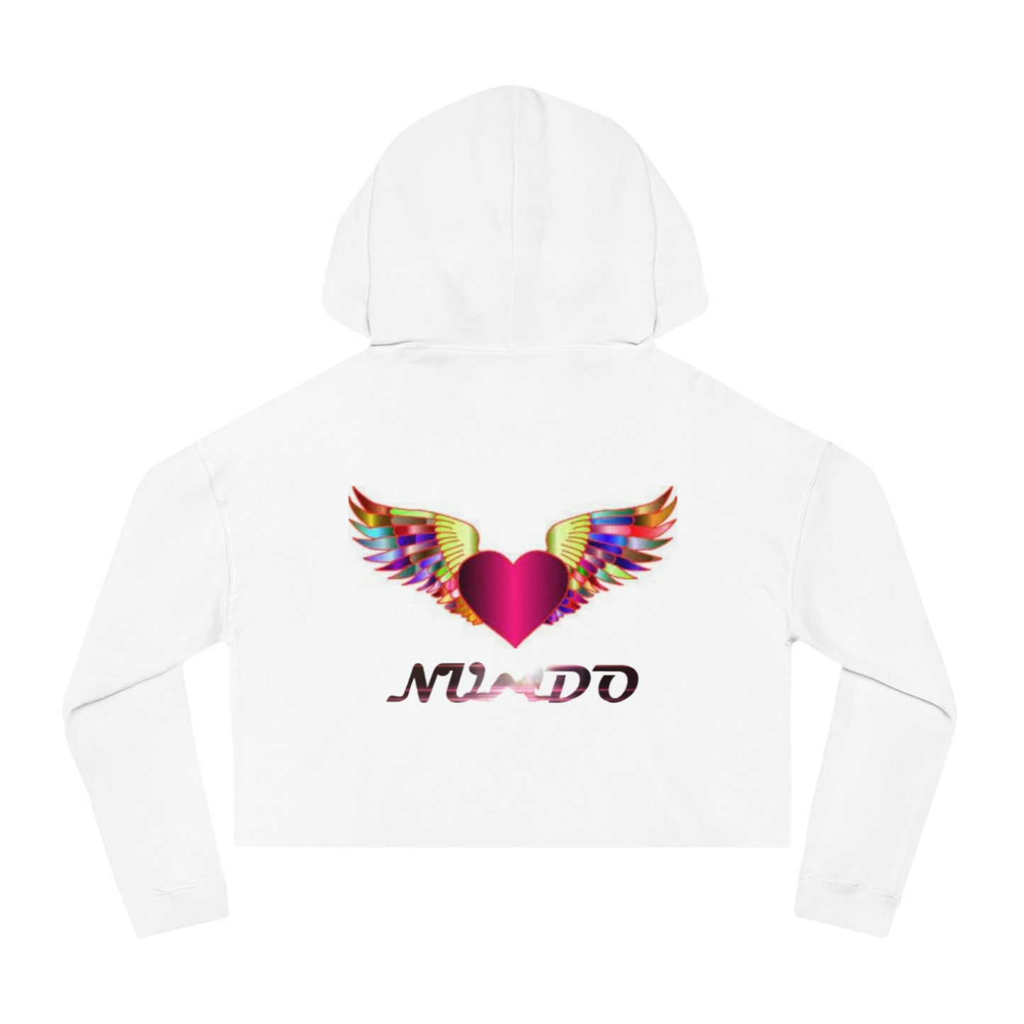 Nundo Flying Heart Cropped Hooded Sweatshirt