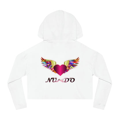 Nundo Flying Heart Cropped Hooded Sweatshirt