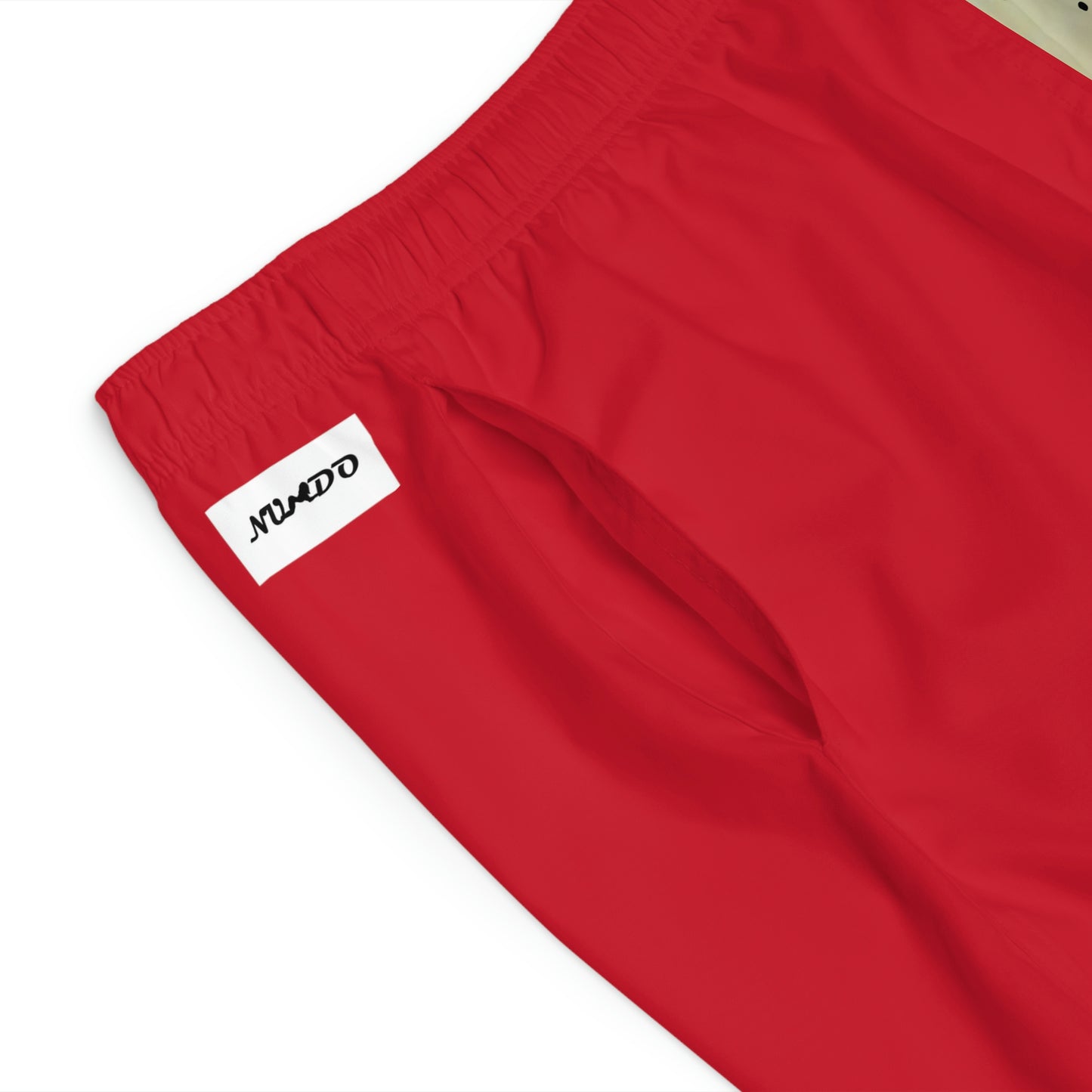 Red Nundo Peacepipe Board Shorts