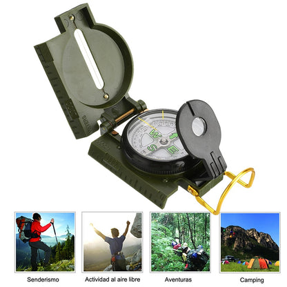 Folding Compass Survival Precise Navigation Expedition Tool