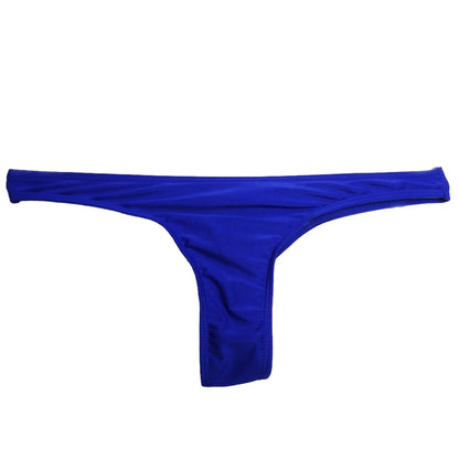 HOT Ruched Solid Color Bikini Bottom Swimwear Thong