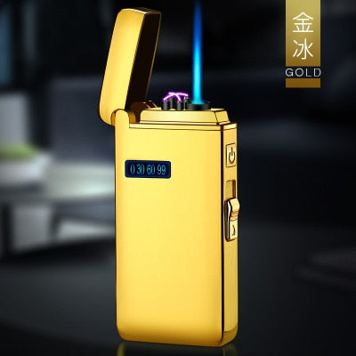 New Windproof Metal USB Lighter Torch