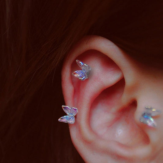 Little Butterfly Stud Tragus Earring