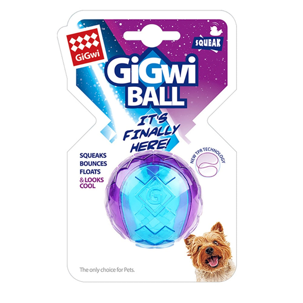 Dog Squeaky Toy Ball Non-toxic Rubber