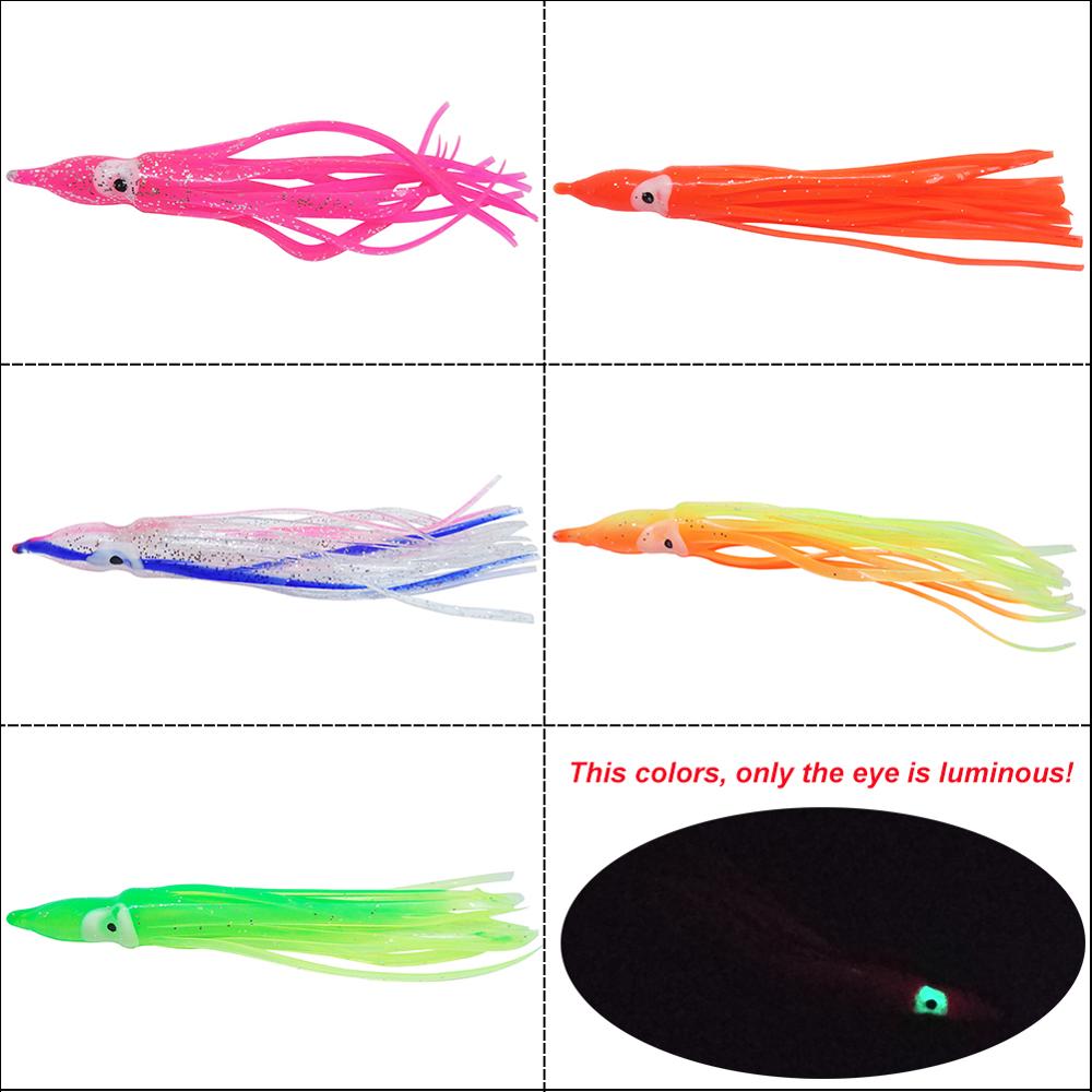 20-pieces Luminous Squid Skirts