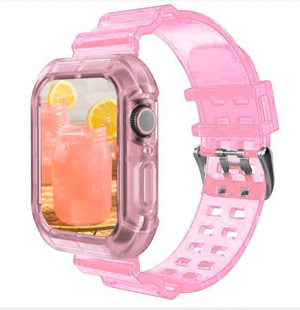 silicone Waterproof Strap for Apple Watch 8