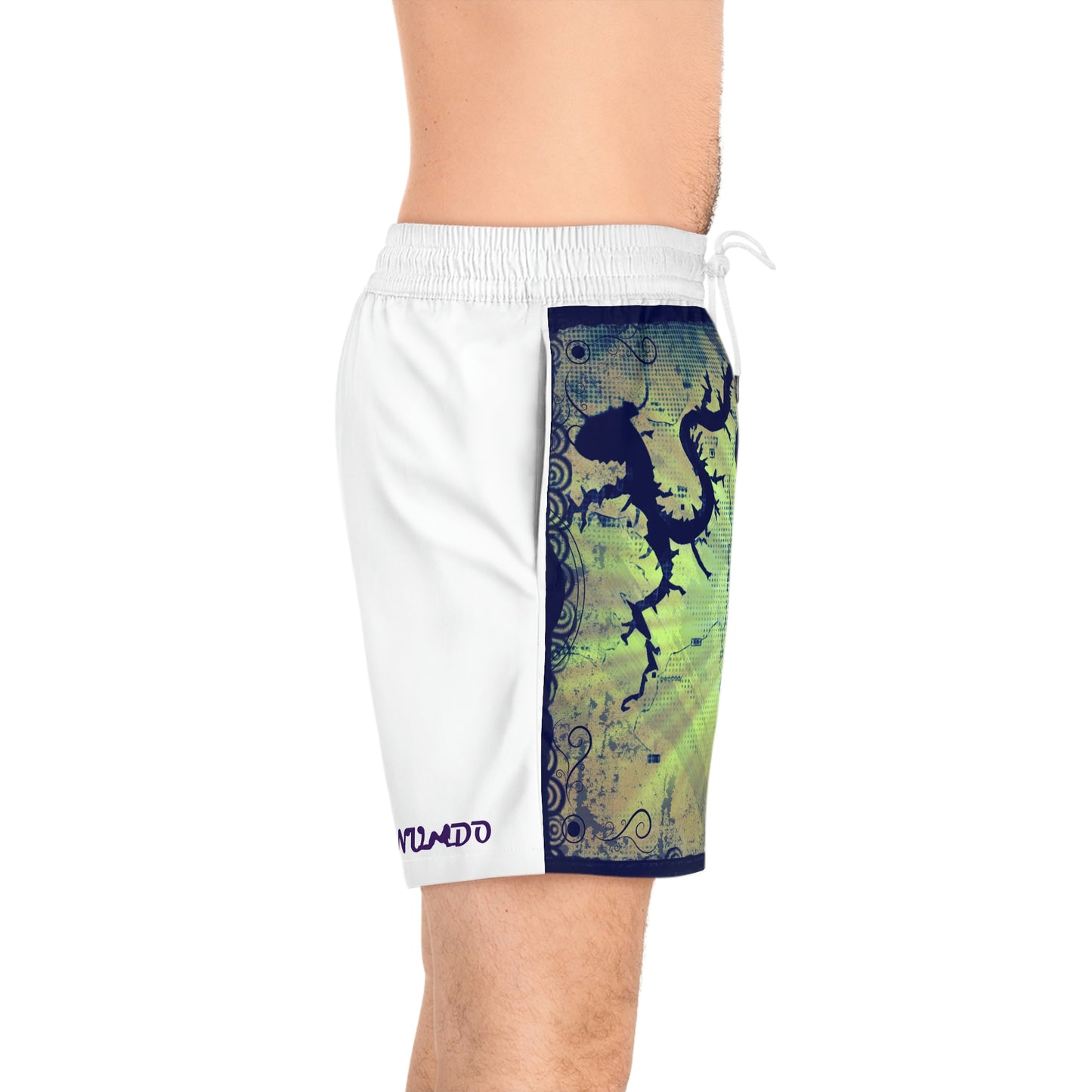 Lake Travis Mid-Length Swim Shorts White