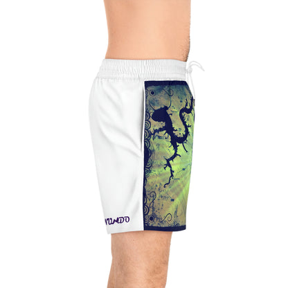 Lake Travis Mid-Length Swim Shorts White