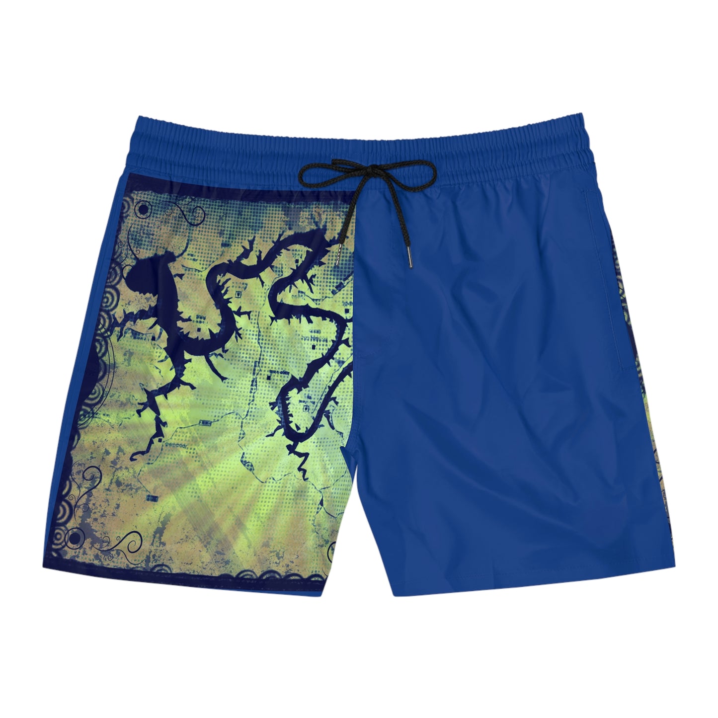 Lake Travis Mid-Length Swim Shorts Blue